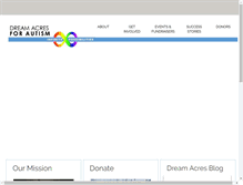 Tablet Screenshot of dreamacresforautism.org